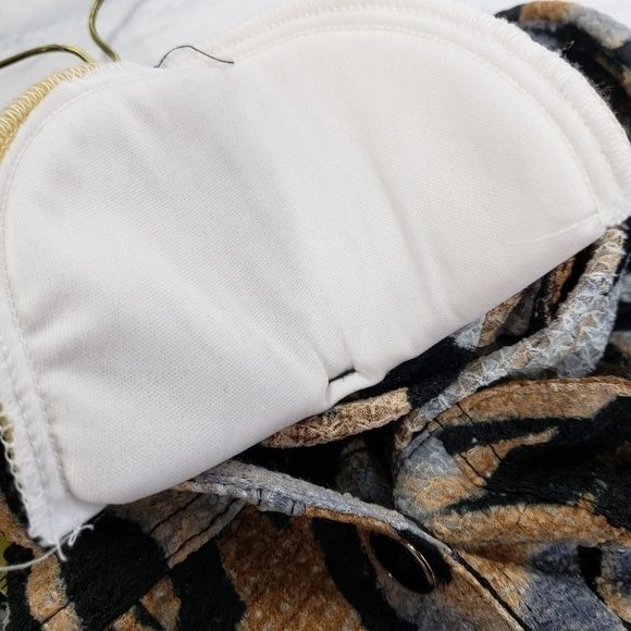 Southern Lady Animal Print Semi Sheer Jacket Shirt VGUC - Picture 10 of 12